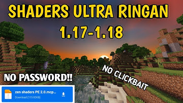 TOP 1 SHADER ULTRA RINGAN MCPE 1.17/1.18 TERBARU!!shader ringan mcpe