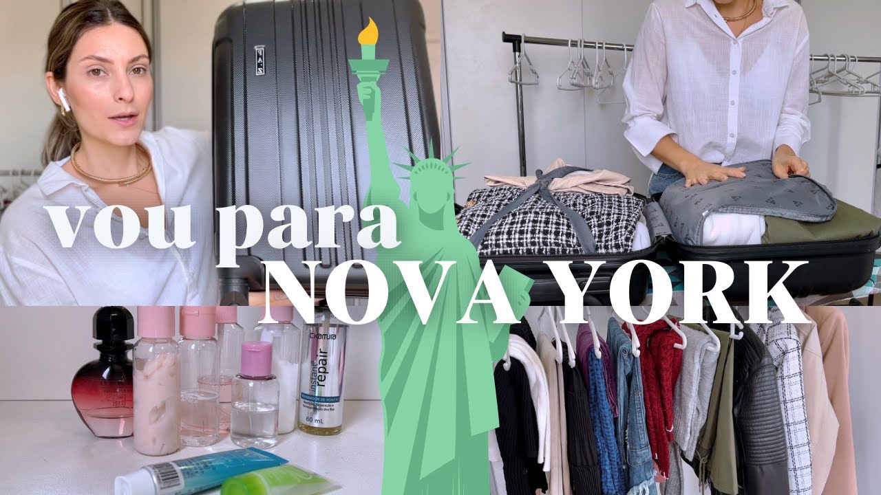 ARRUMANDO AS MALAS PARA NOVA YORK ✈✨ viagem de 9 dias com uma bagagem de mão | organização