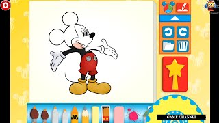 Mickey Mouse Color And Play Clup House Paint 3D Color Disney Junior Animated Coloring Book screenshot 5