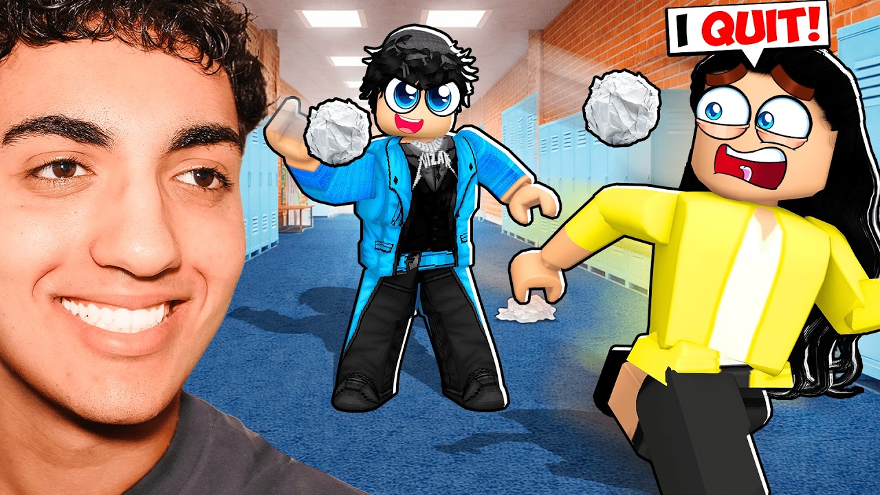 I PRANKED My Teacher Until She QUIT In Roblox!