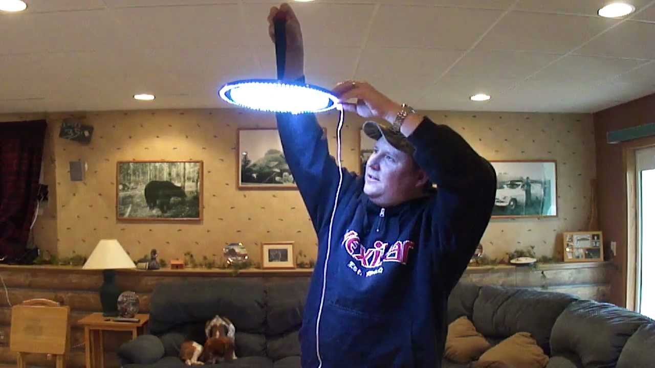 LED Super Bright Camping UFO Ice Fishing Light 12V - YouTube