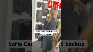 Sofia Carson needed backup w/ her dress😆