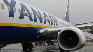 Ryanair B737-800 Full departure out of Glasgow International Airport