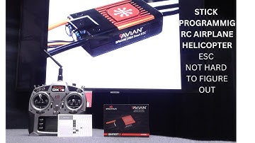 HOW TO PROGRAM ESC WITH YOUR TRANSMITTER AVIAN SPEKTRUM E-FLITE SMART ELECTRONIC SPEED CONTROL