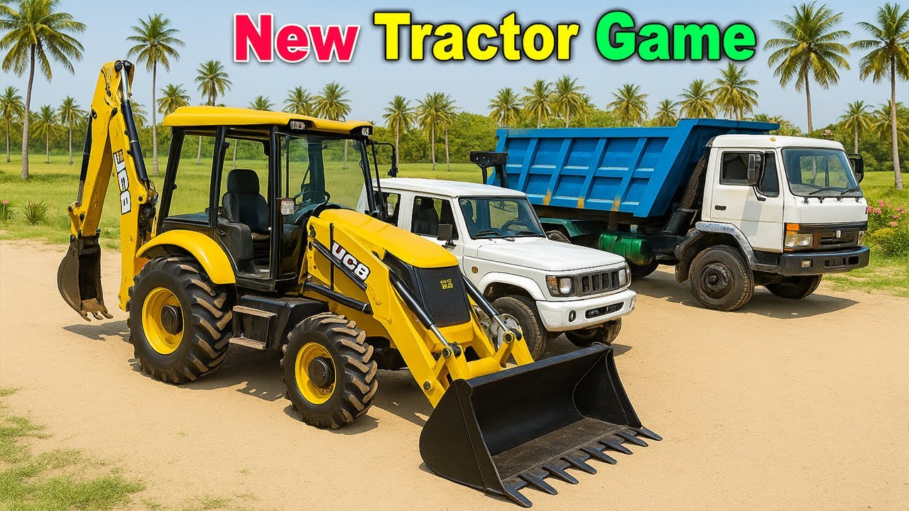 Drive JCB , HMT , SWARAJ, SONALIKA , MAHINDRA DI , TRAKTOR TROLLEY BORI Or Stone From Dumper in Game