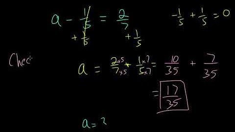 One Step Equations: Addition and Subtraction with Fractions and Decimals