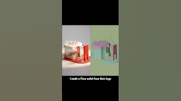 Pizza outlet from Logo #blender #3danimation #b3d #blender3d