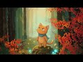 Golden Spring Forest Lofi 🌿 Cozy Cat Study Music for Deep Focus – 3 Hours