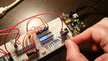 Pro Mini with MCP23017 and Bar Graph LED