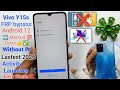 Vivo Y15s FRP bypass Android 12 || Vivo Y15s FRP Unlock Without Pc || Activity Launcher✖️ 2026 First