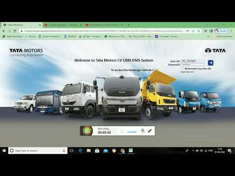 how to download In Transit Parts in crm dms tata motors