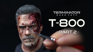 'T-800' Sculpture Timelapse  = Terminator Dark Fate =  ( Part 2 )