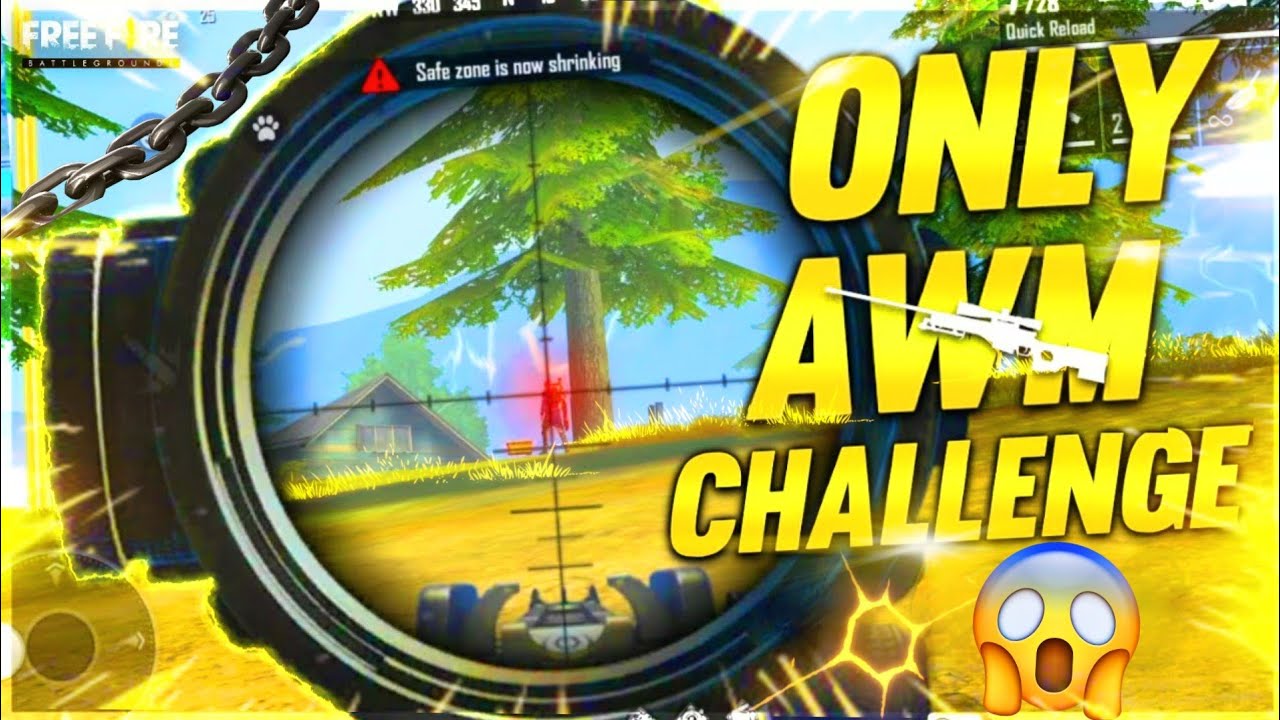 Free Fire AWM King || Only AWM Challenge || Free Fire Sniper Gun challenge || 