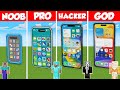 IPHONE 15 PRO MAX HOUSE BUILD CHALLENGE - Minecraft Battle: NOOB vs PRO vs HACKER vs GOD / Animation