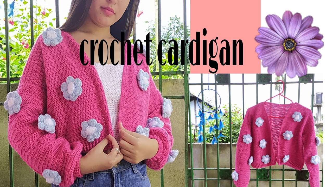 Crochet cardigan tutorial 🌸 YouTube