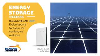 Solar Power Energy Storage Webinar