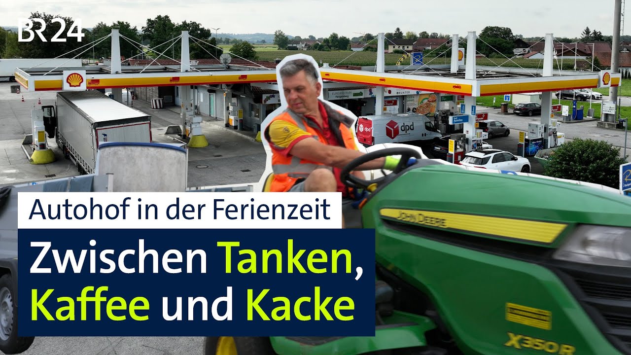 Autohof in der Ferienzeit: Arbeiten wenn andere Urlaub machen | BR24 vor Ort