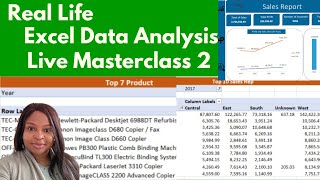 Excel Data Analysis Live Masterclass Part2
