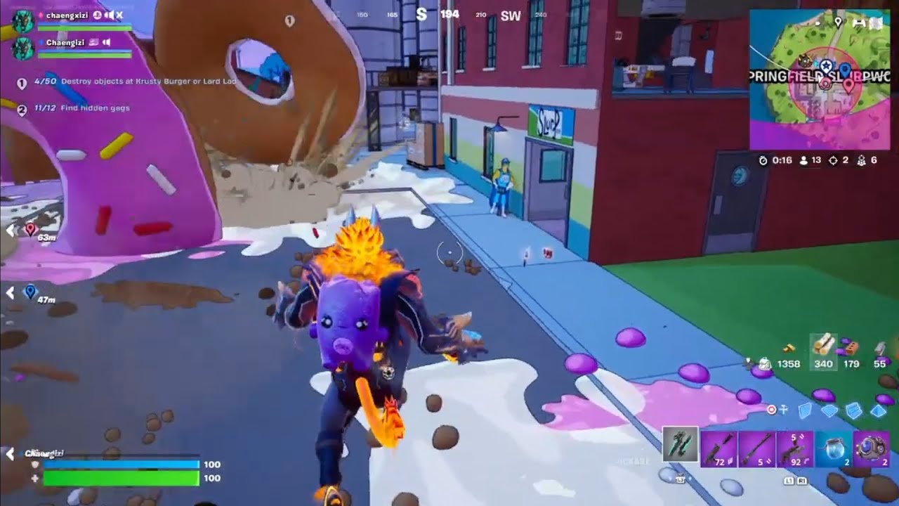 Beware the falling giant donuts (duo win) 