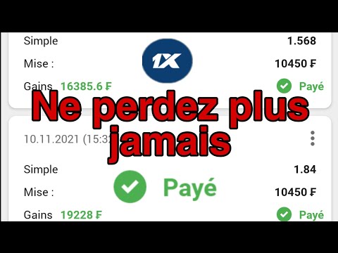 1xbet Gagner chaque pari a vie voici la méthode