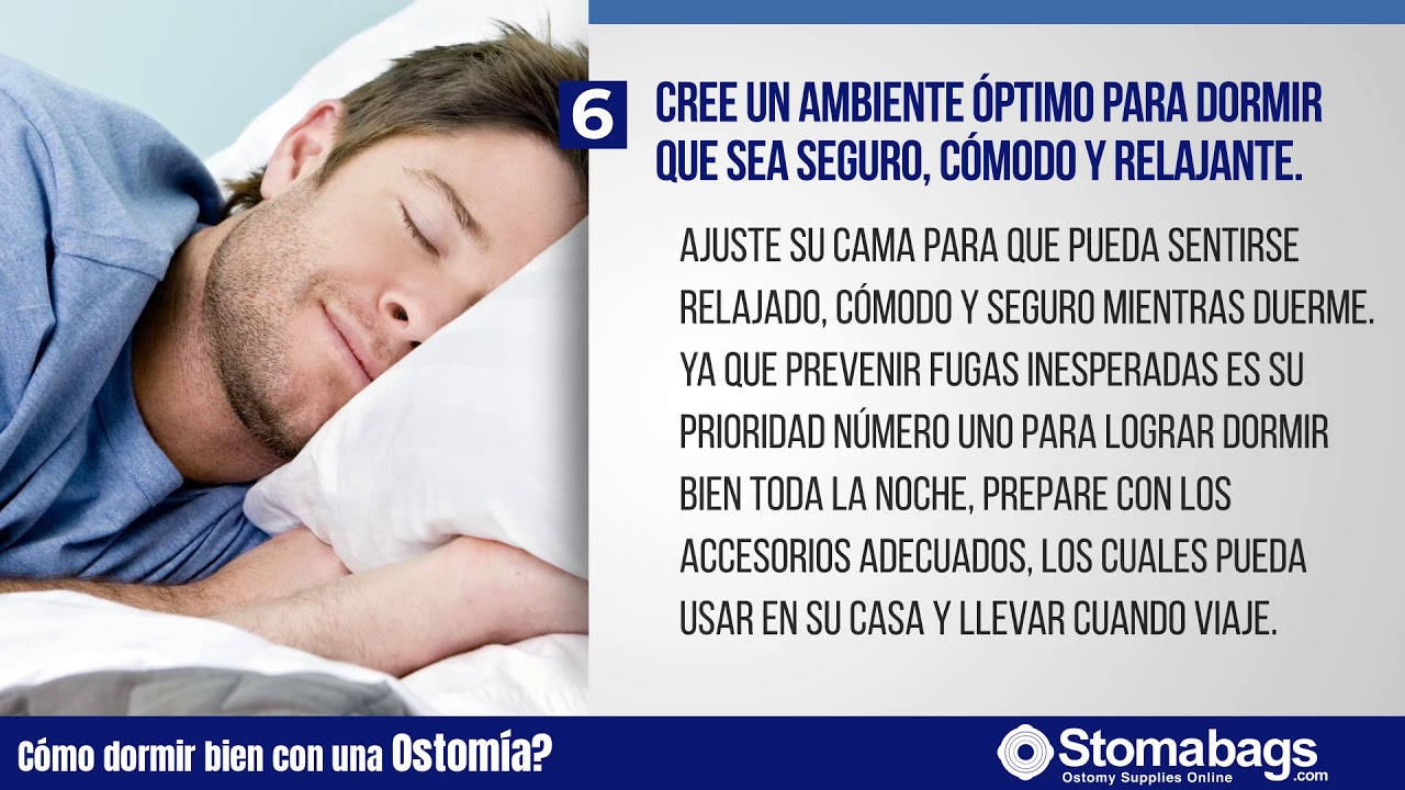 ¿Cómo dormir bien con una Ostomía?