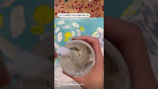How to make a 3D Painting Using Modeling Paste Winter Edition