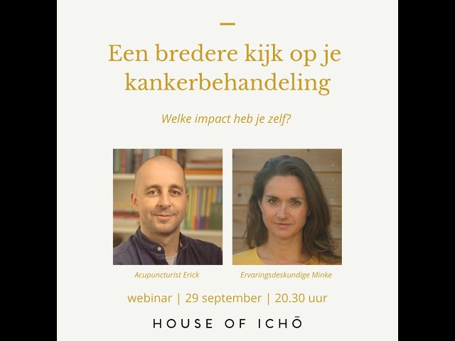 Webinar House of Ichō: Een bredere kijk op kanker