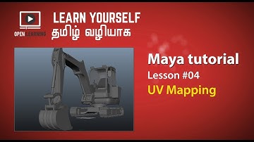 Maya UV Mapping - Lesson 04 Tamil Tutorial