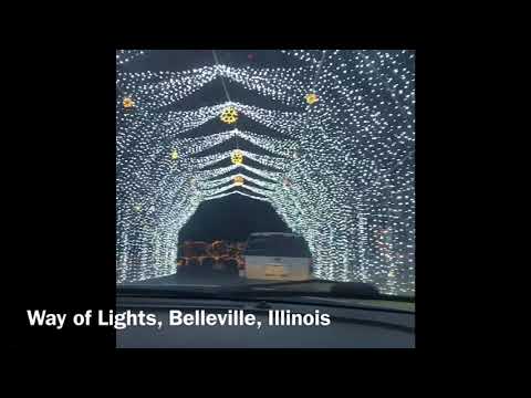 Video: Božična razstava Way of Lights v Bellevilleu, Illinois