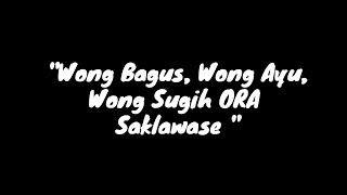 Story WA Bahasa Jawa renungan Urip Nek Donyo