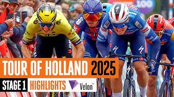 Huge sprint battle 💥 Tour of Holland 2025 Stage 2 highlights