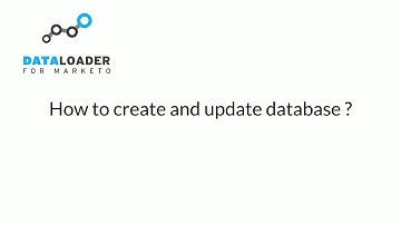 How to create and update database?