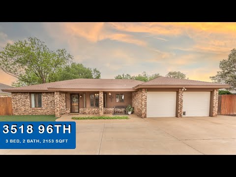 3518 96th St, Lubbock, TX home video tour