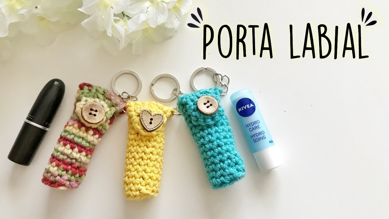 COMO HACER UN PORTA LABIAL A CROCHET | Danii's Ways  ♡
