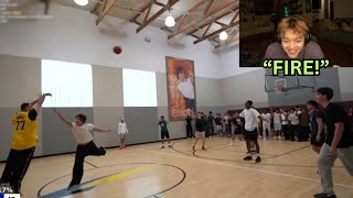 Jason Reacts To Lacy Making An INSANE 3 Point Shot!