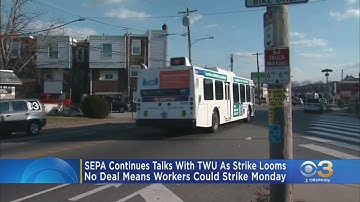 SEPTA Talks With Union Continue As Strike Looms