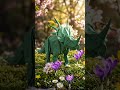 Origami Triceratops Keeps Walking 🌸🦖 #shorts