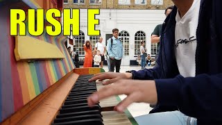 Fast Fingering Playing Rush E on a Piano Tutorial Public Piano | Cole Lam 15 Years Old