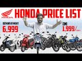 All Honda Bikes & Honda Scooters 2021 Price List | Ft. Honda Activa, Honda Dio & Honda Hornet 2.0