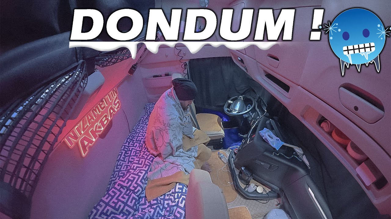 Tır Kabini İçinde Azerbaycan Dağlarında Soğukta Mahsur Kaldım (Isıtıcı Arızası)