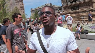 Anti-Abortion Man vs. Pro Abortion RNC 2016