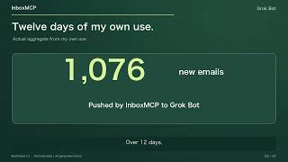 Give your inboxes to Grok Bot | InboxMCP