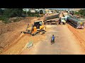 Incredible Works With Heavy Dump Trucks and Big Dozer to Foundation National Highway