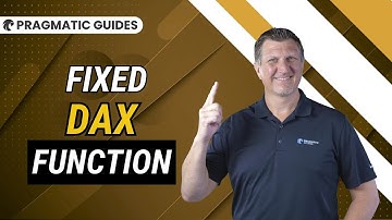 Power BI FIXED DAX Function Tutorial