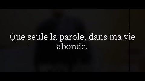 Il est Temps ( Paroles )