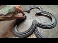 How To Weld A Lucky 4 Leaf Clover Horseshoe Welding Project Easy Metal Art Barbie The Welder