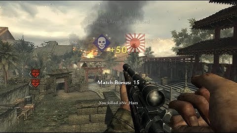 WaW Courtyard Trickshot With Killcam Mod