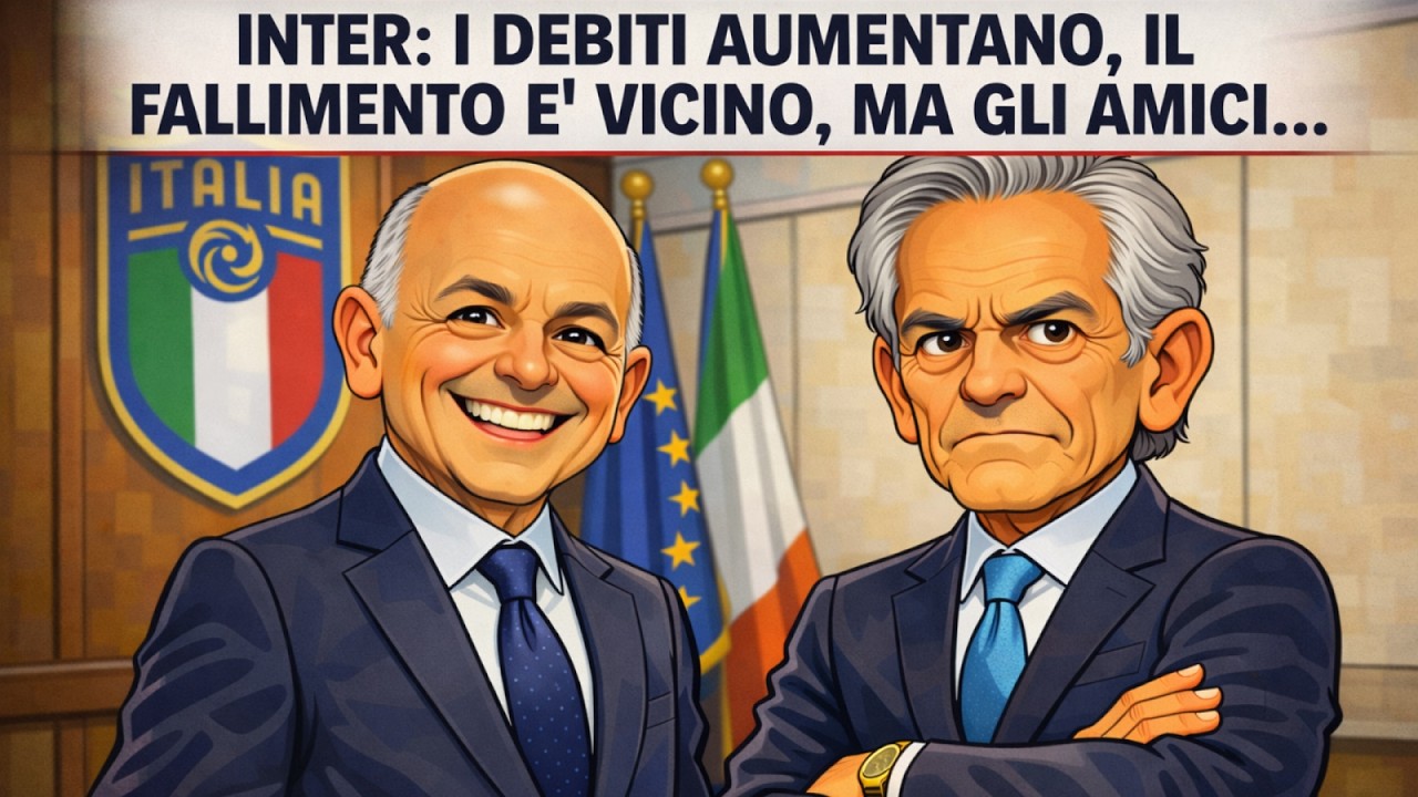 INTER IN CROLLO. I DEBITI AUMENTANO E GLI INTROITI SPARISCONO.  VICINO IL FALLIMENTO?