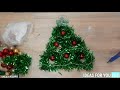 Настенная елка из пластиковой бутылки (Wall tree from a plastic bottle)