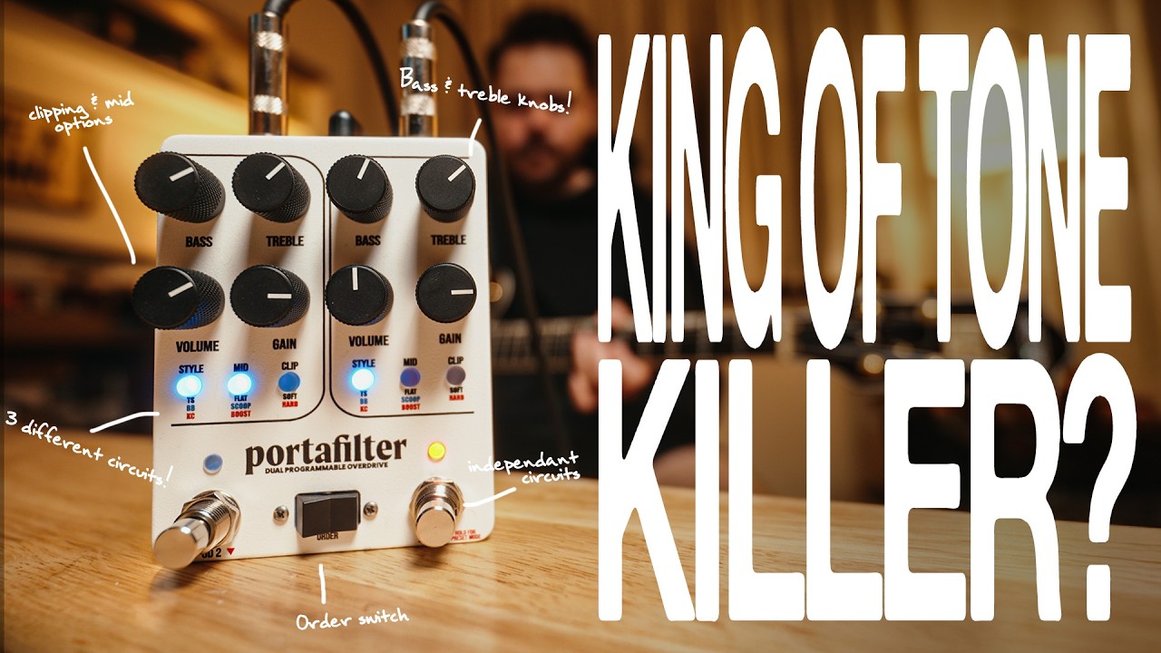 Coffee Shop Pedals - Portafilter Dual Programmable Overdrive Demo